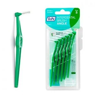 מברשת בין שינית זויתית – 413 ירוקה 0.8mm TEPE – תמונה 2