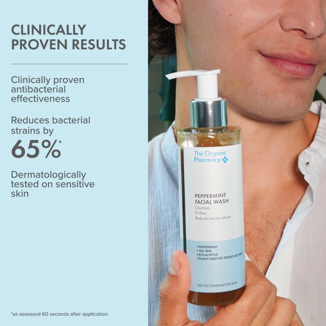 אורגניק פארמסי ג'ל מנטה לניקוי עור פנים - The Organic Pharmacy – תמונה 2